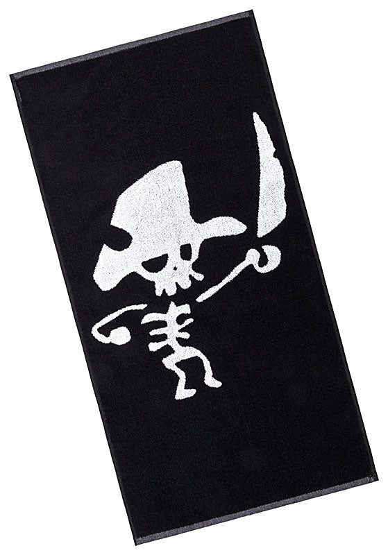 Strandtuch schwarz Pirat - Schwarzer - Kaffee