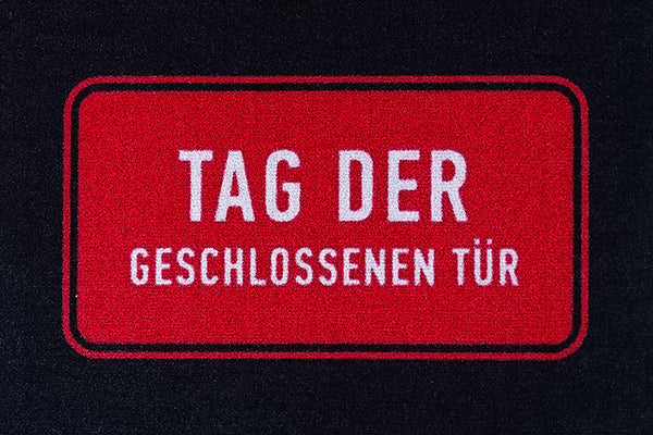 Tag der geschlossenen Tür Fußmatte