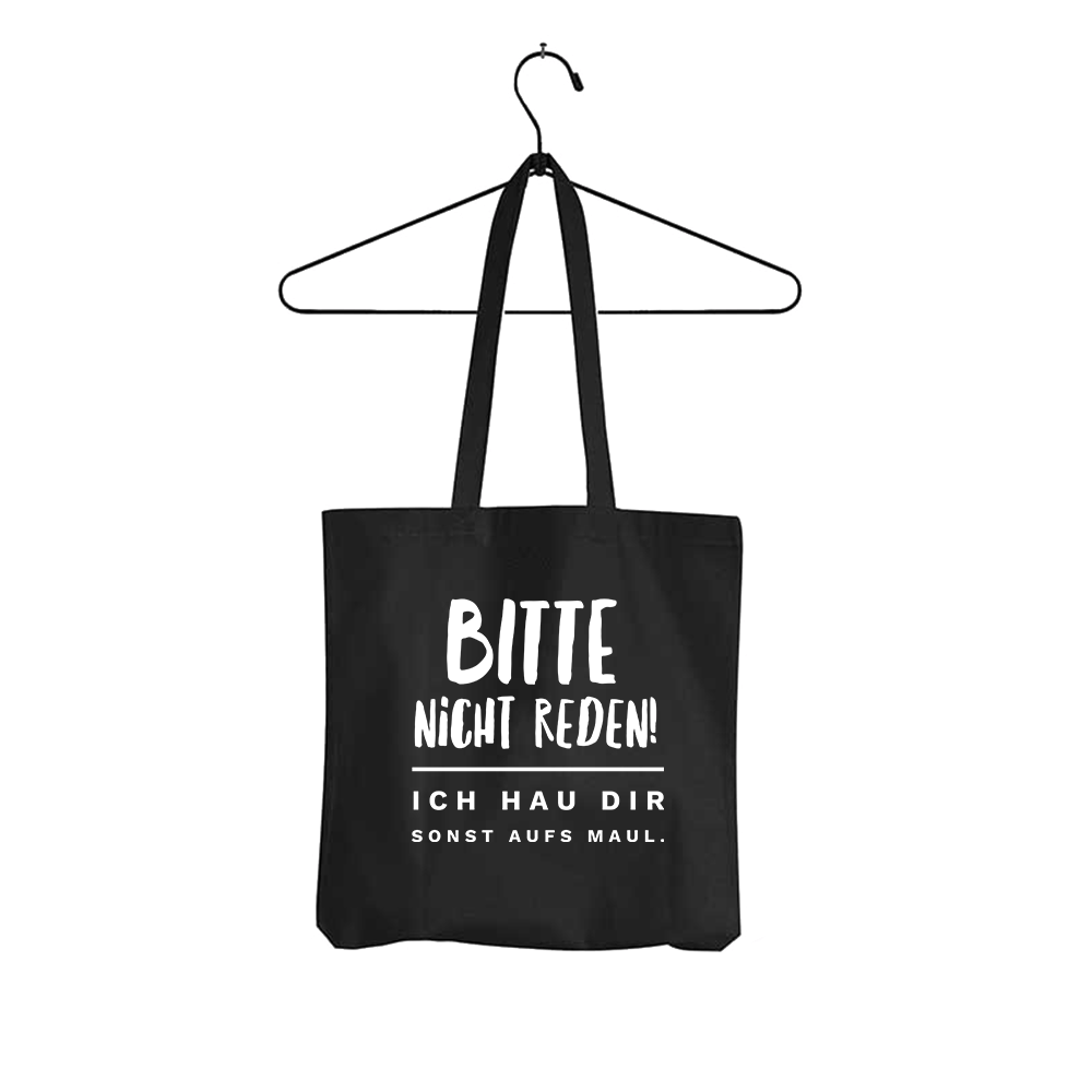 Tasche Bitte nicht reden - Schwarzer - Kaffee
