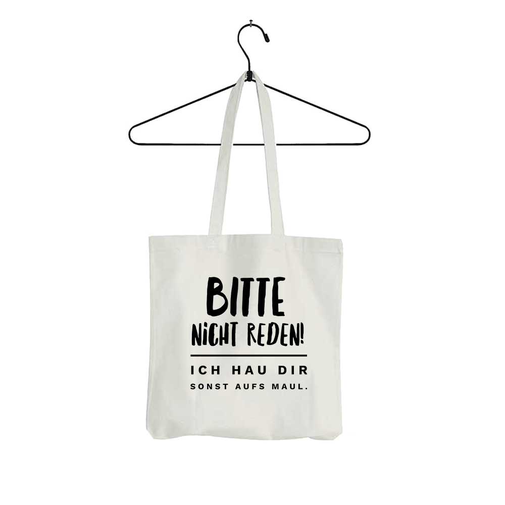 Tasche Bitte nicht reden - Schwarzer - Kaffee