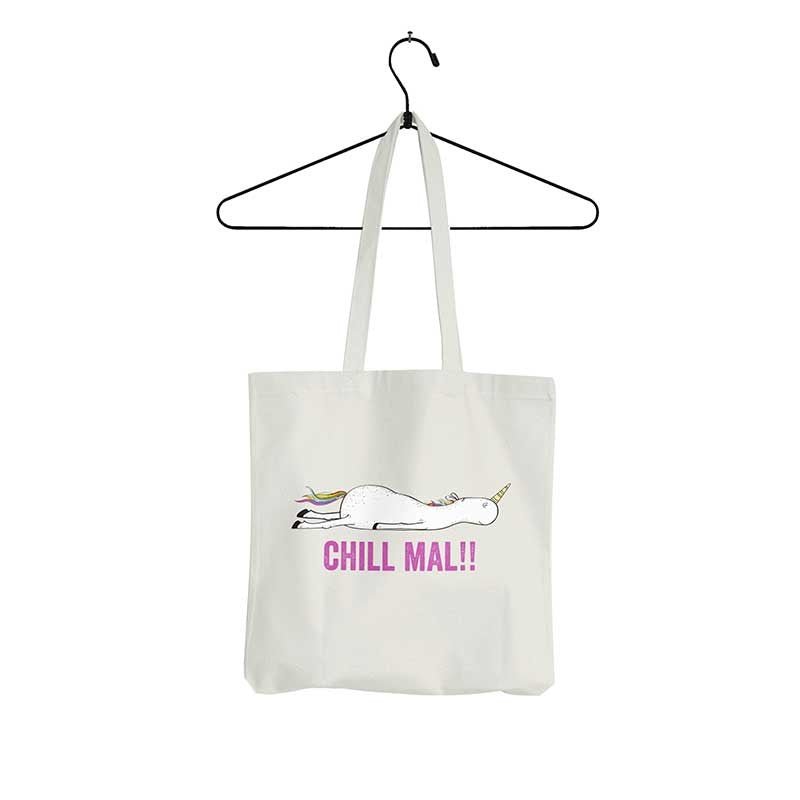 Tasche Chill mal - Schwarzer - Kaffee