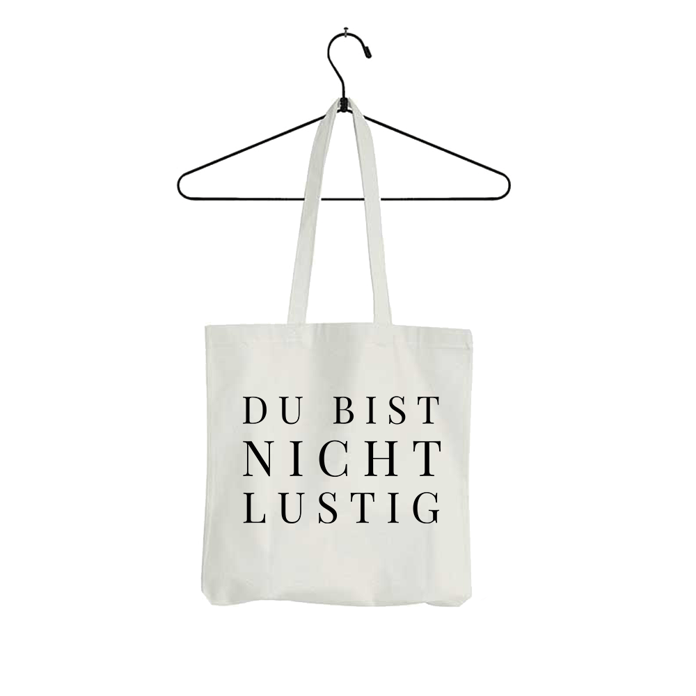 Tasche Du bist nicht lustig - Schwarzer - Kaffee