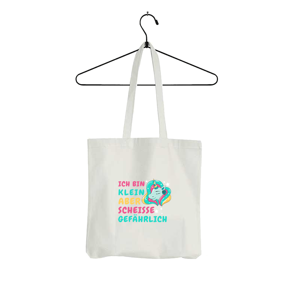 Tasche Ich bin klein aber scheisse gefährlich - Schwarzer - Kaffee