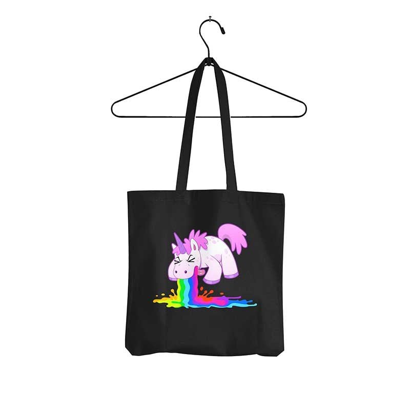 Tasche Kotzendes Einhorn - Schwarzer - Kaffee