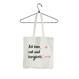 Tasche Ich kam sah und korrigierte