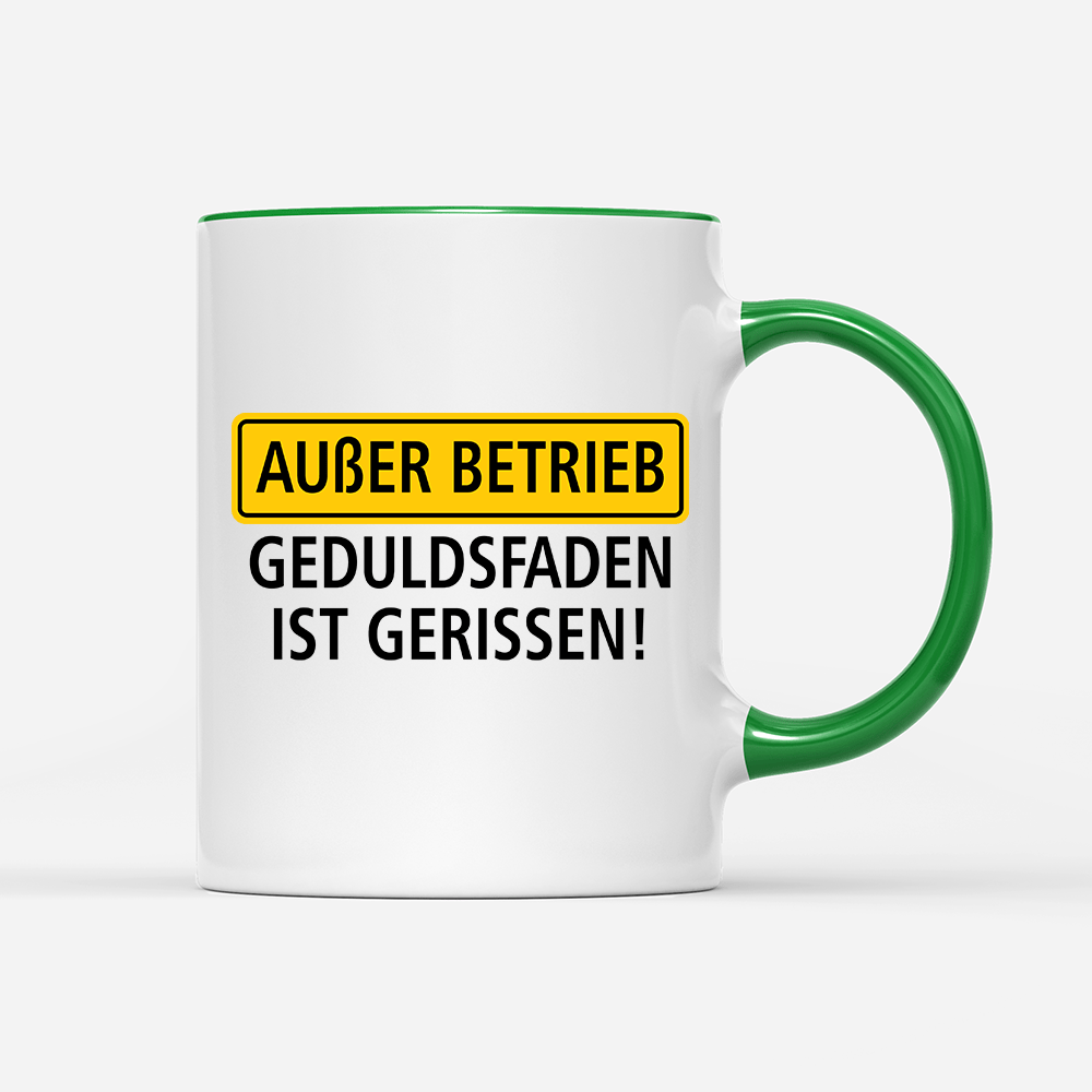 Tasse Außer Betrieb - Schwarzer - Kaffee