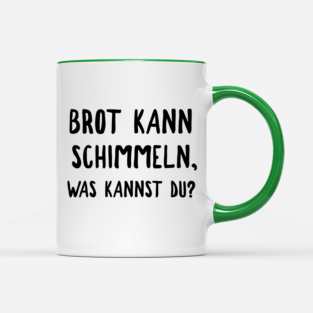 Tasse Brot kann schimmeln - Schwarzer - Kaffee