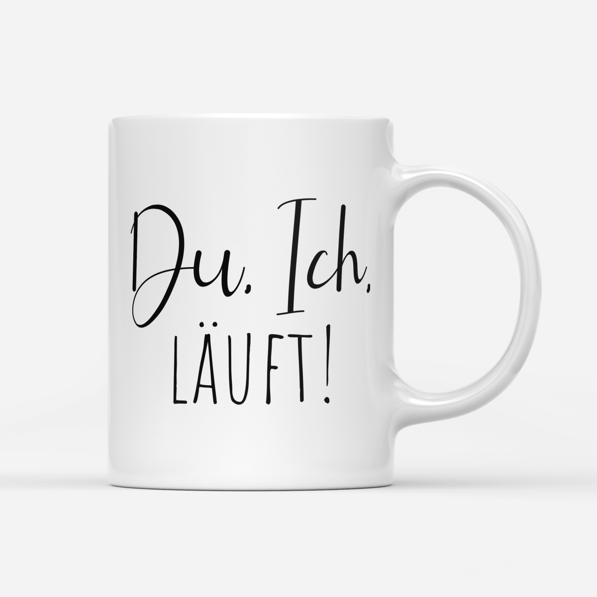 Tasse Du Ich läuft - Schwarzer - Kaffee