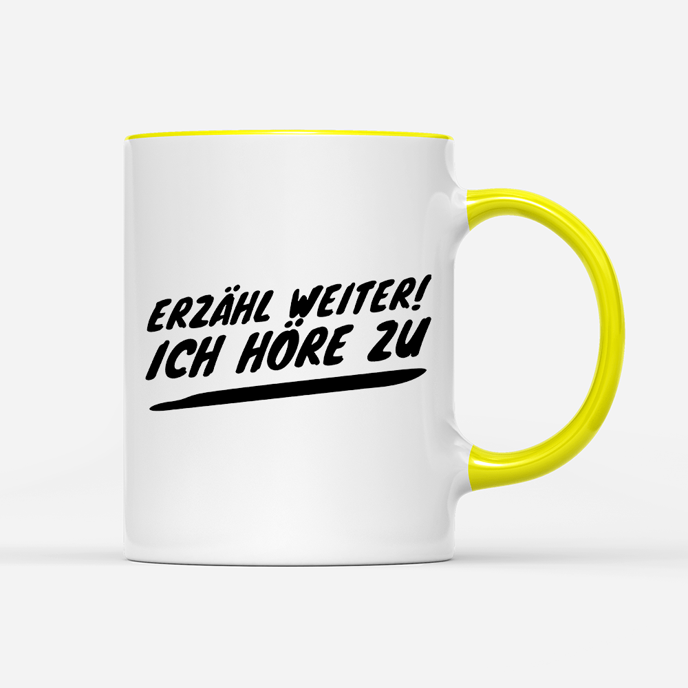 Tasse Erzähl weiter - Schwarzer - Kaffee