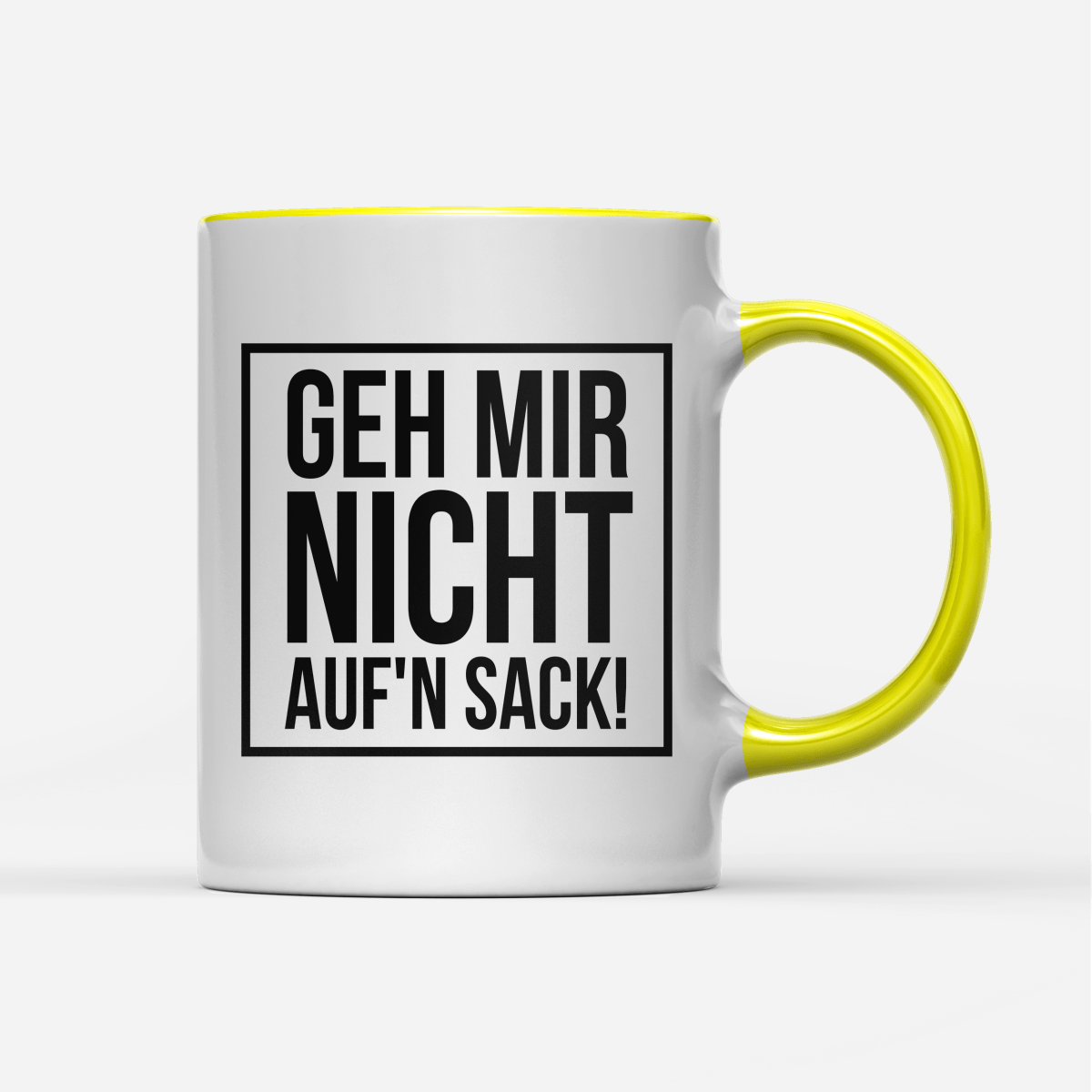 Tasse Geh mir nicht aufn Sack - Schwarzer - Kaffee