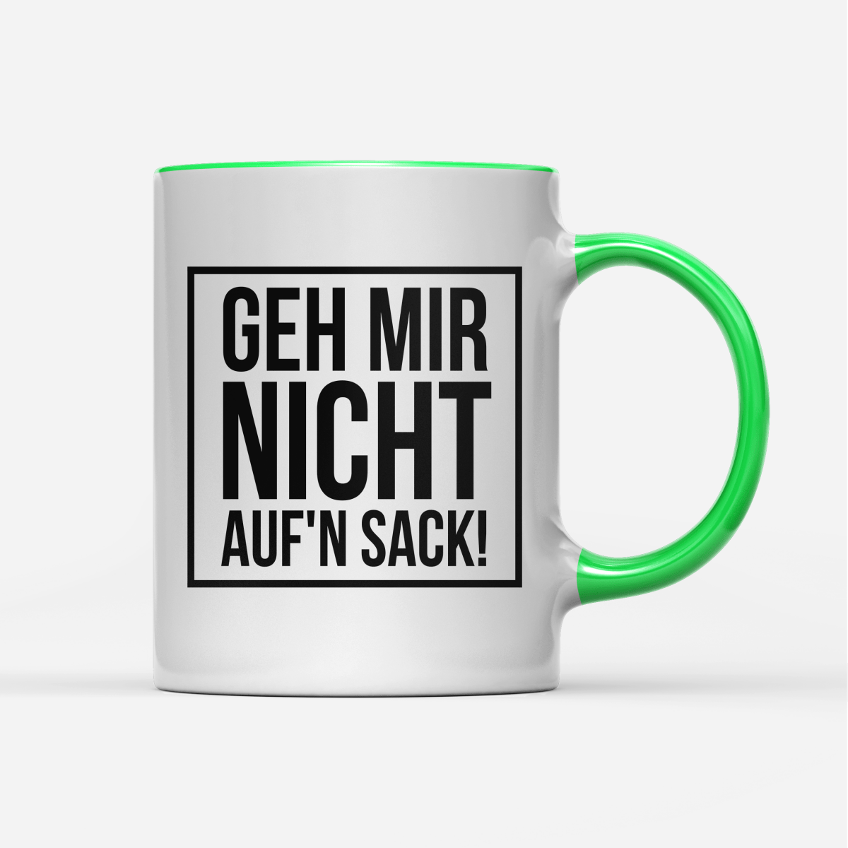 Tasse Geh mir nicht aufn Sack - Schwarzer - Kaffee