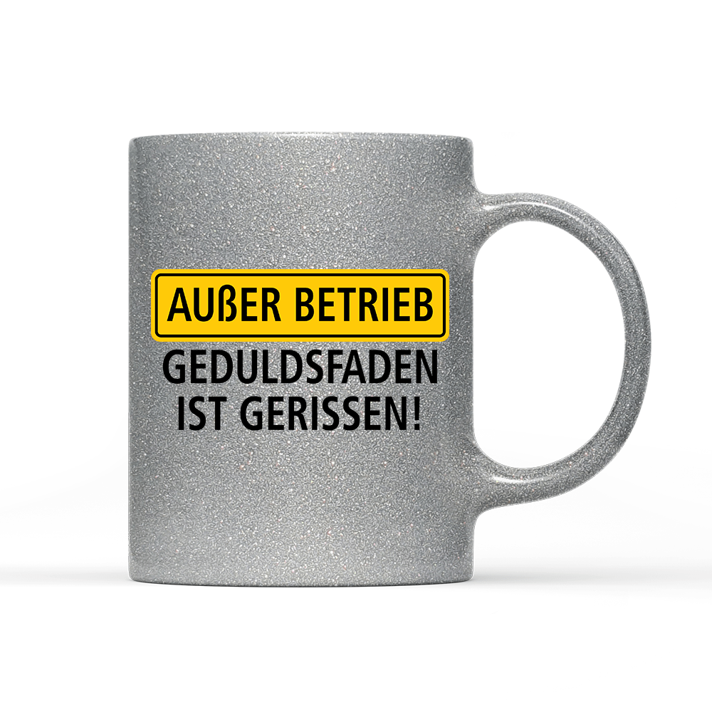 Tasse Glitzer Außer Betrieb - Schwarzer - Kaffee
