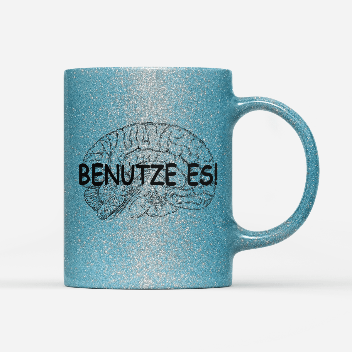 Tasse Glitzer Edition Benutze Es - Schwarzer - Kaffee