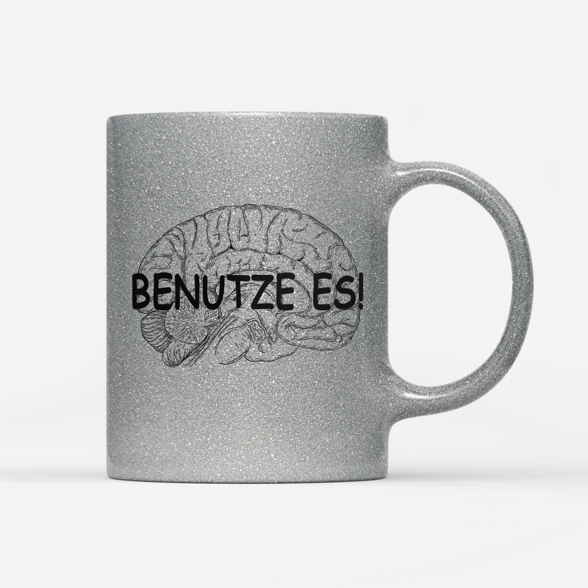 Tasse Glitzer Edition Benutze Es - Schwarzer - Kaffee