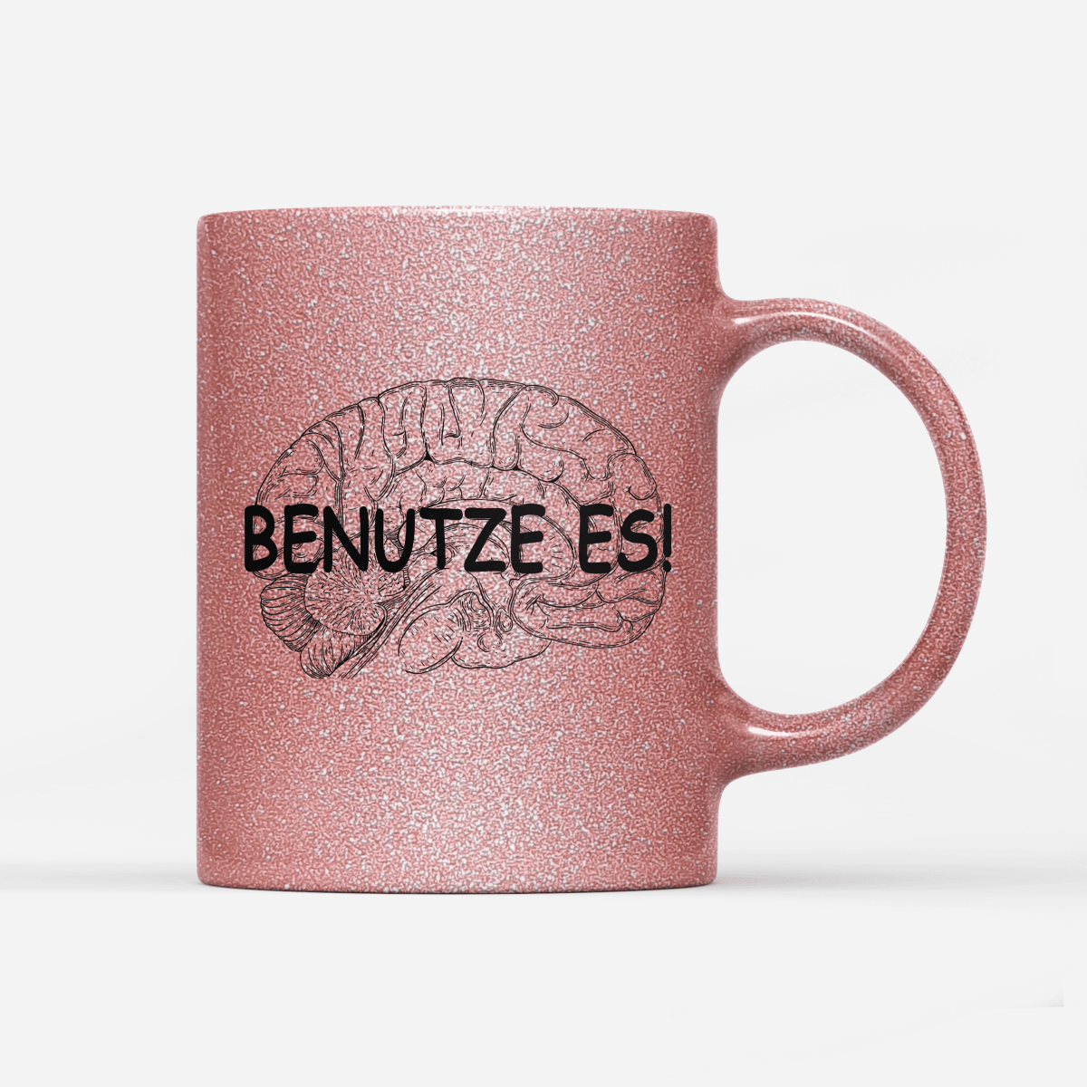 Tasse Glitzer Edition Benutze Es - Schwarzer - Kaffee
