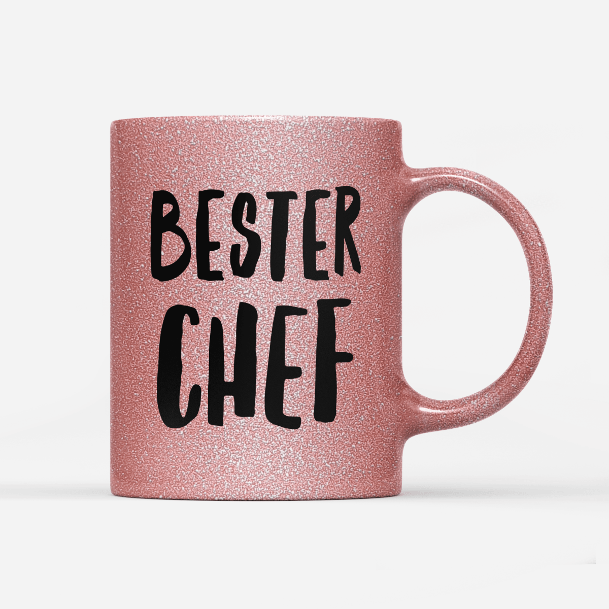Tasse Glitzer Edition Bester Chef - Schwarzer - Kaffee