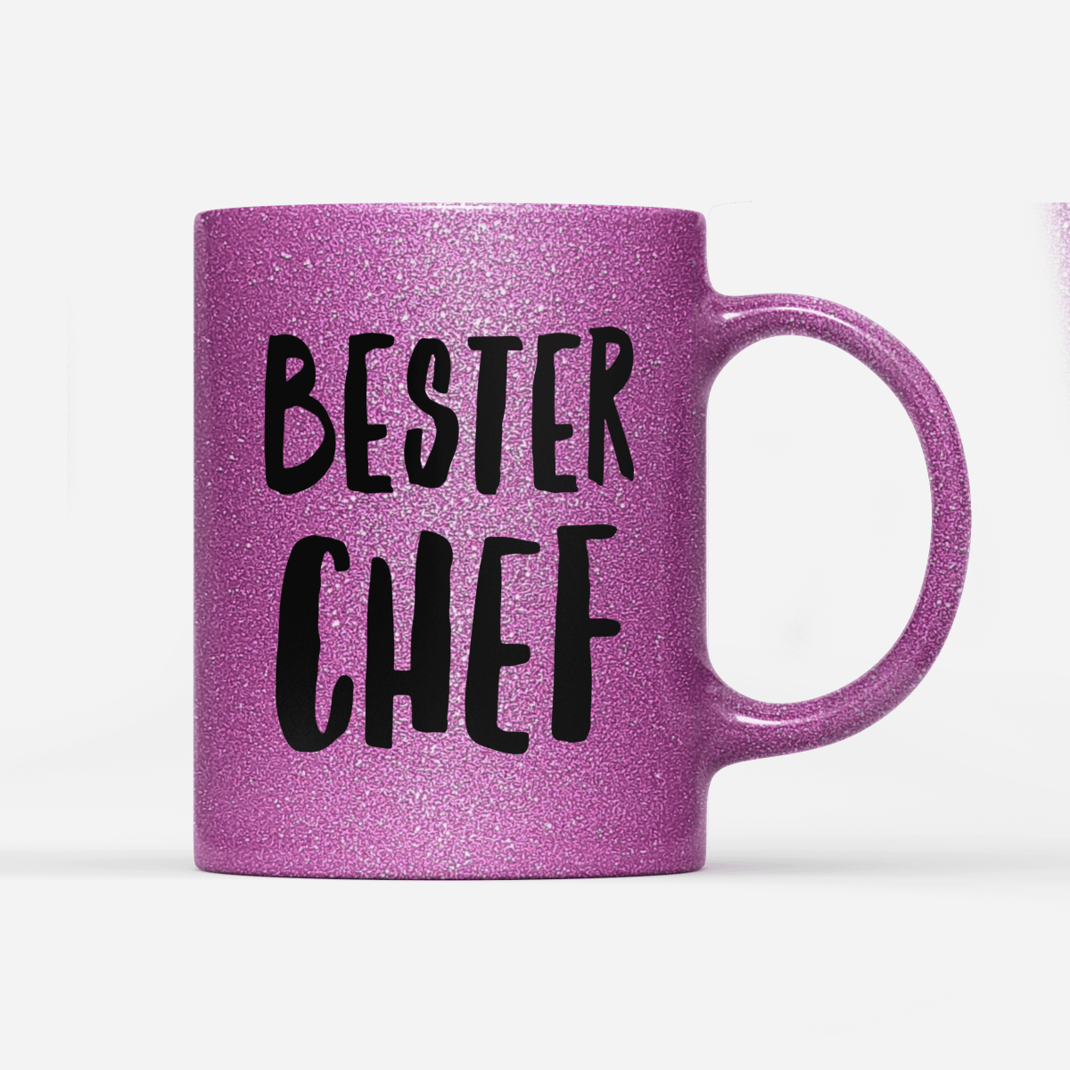 Tasse Glitzer Edition Bester Chef - Schwarzer - Kaffee