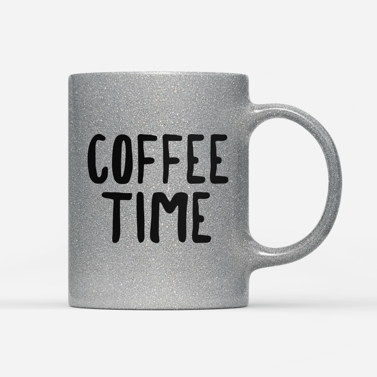 Tasse Glitzer Edition Coffee time - Schwarzer - Kaffee