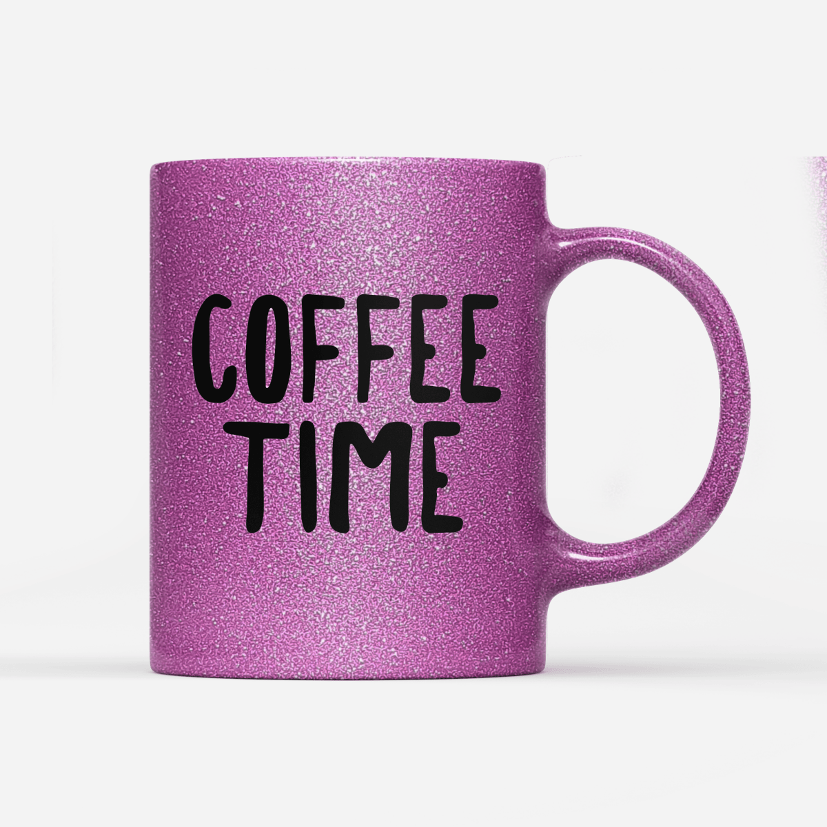 Tasse Glitzer Edition Coffee time - Schwarzer - Kaffee