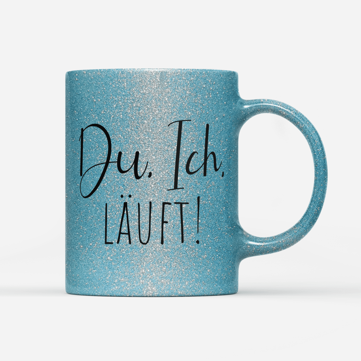 Tasse Glitzer Edition Du Ich läuft - Schwarzer - Kaffee
