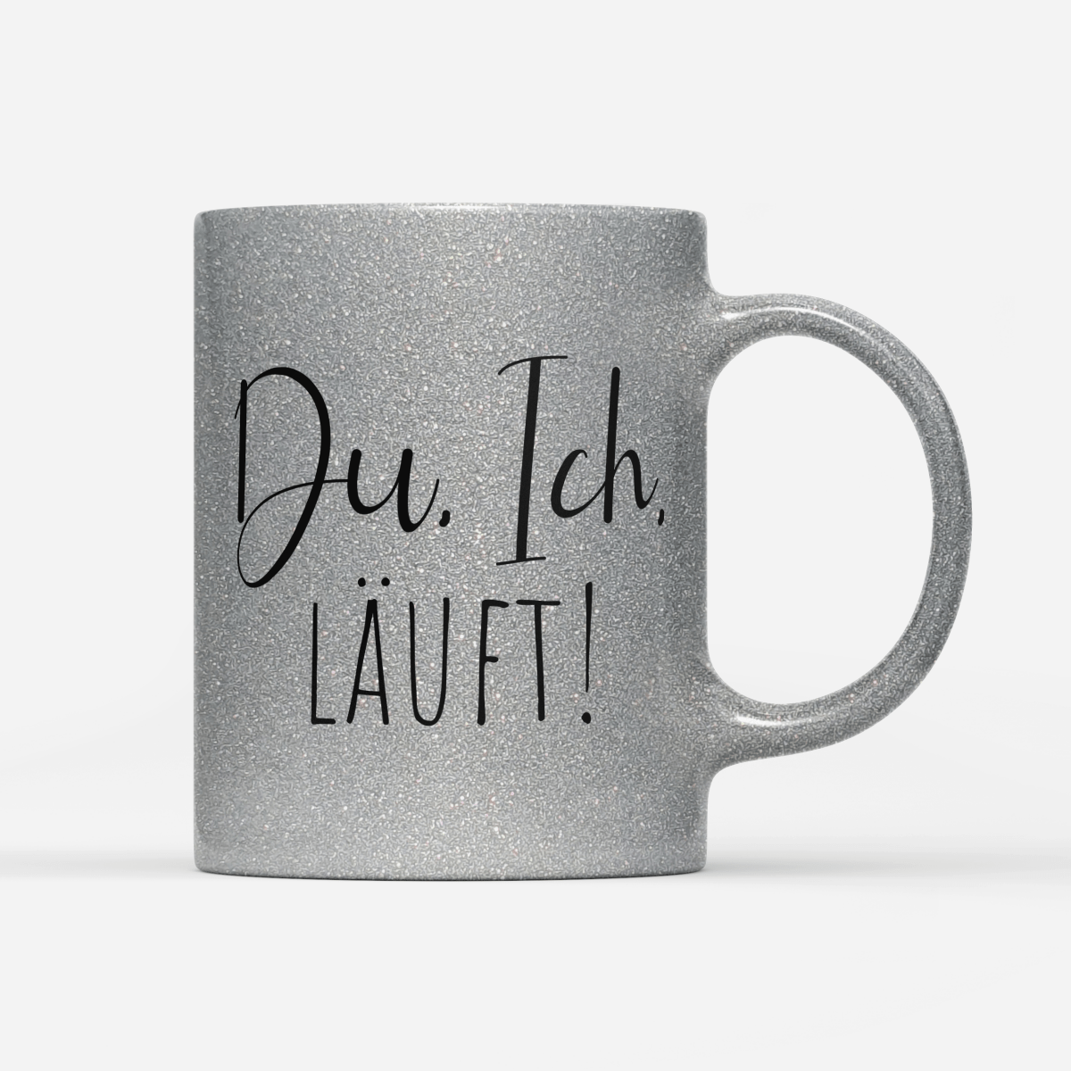 Tasse Glitzer Edition Du Ich läuft - Schwarzer - Kaffee