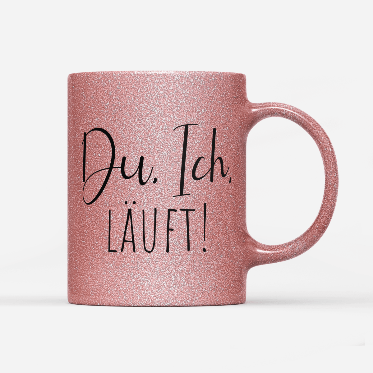 Tasse Glitzer Edition Du Ich läuft - Schwarzer - Kaffee