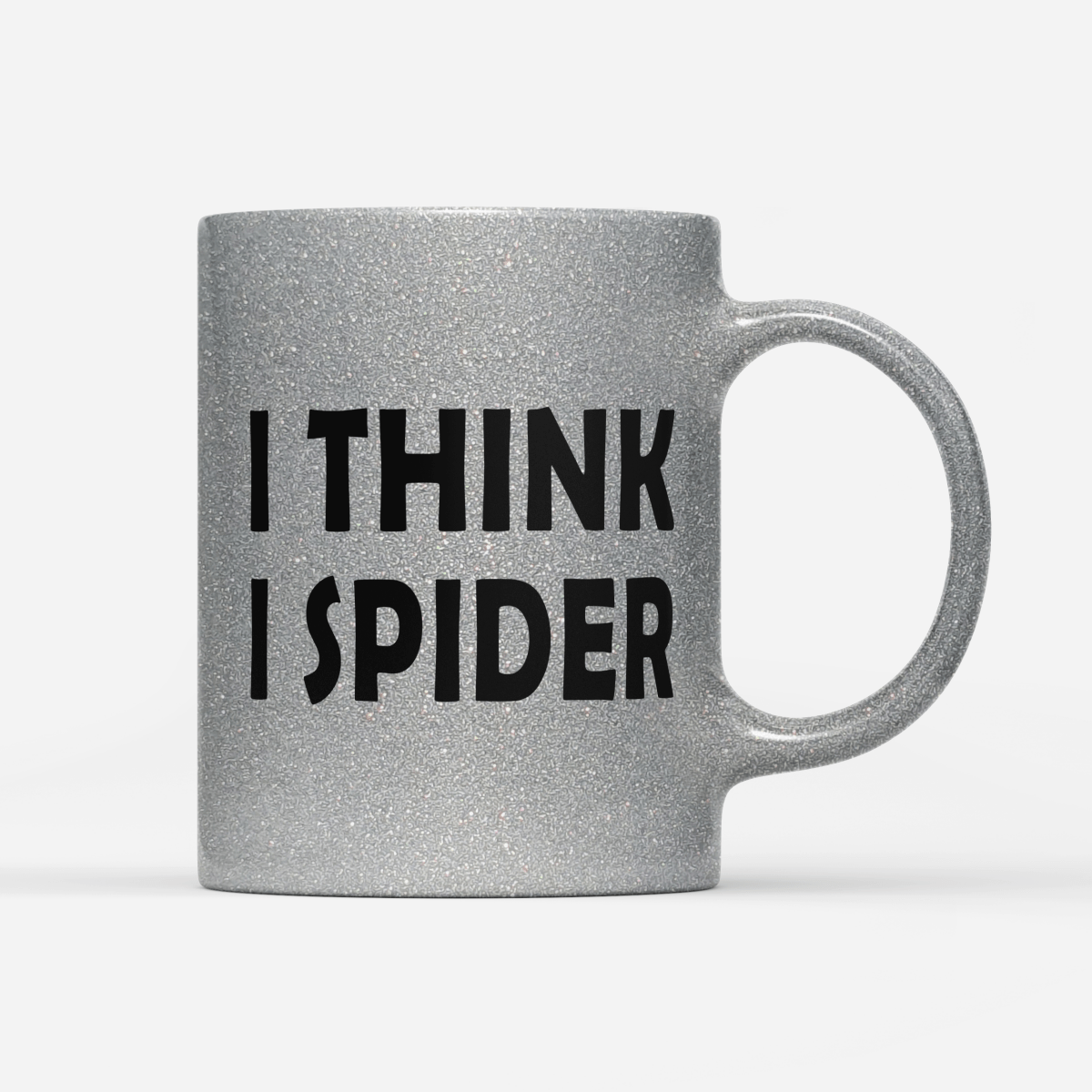 Tasse Glitzer Edition I think i Spider - Schwarzer - Kaffee