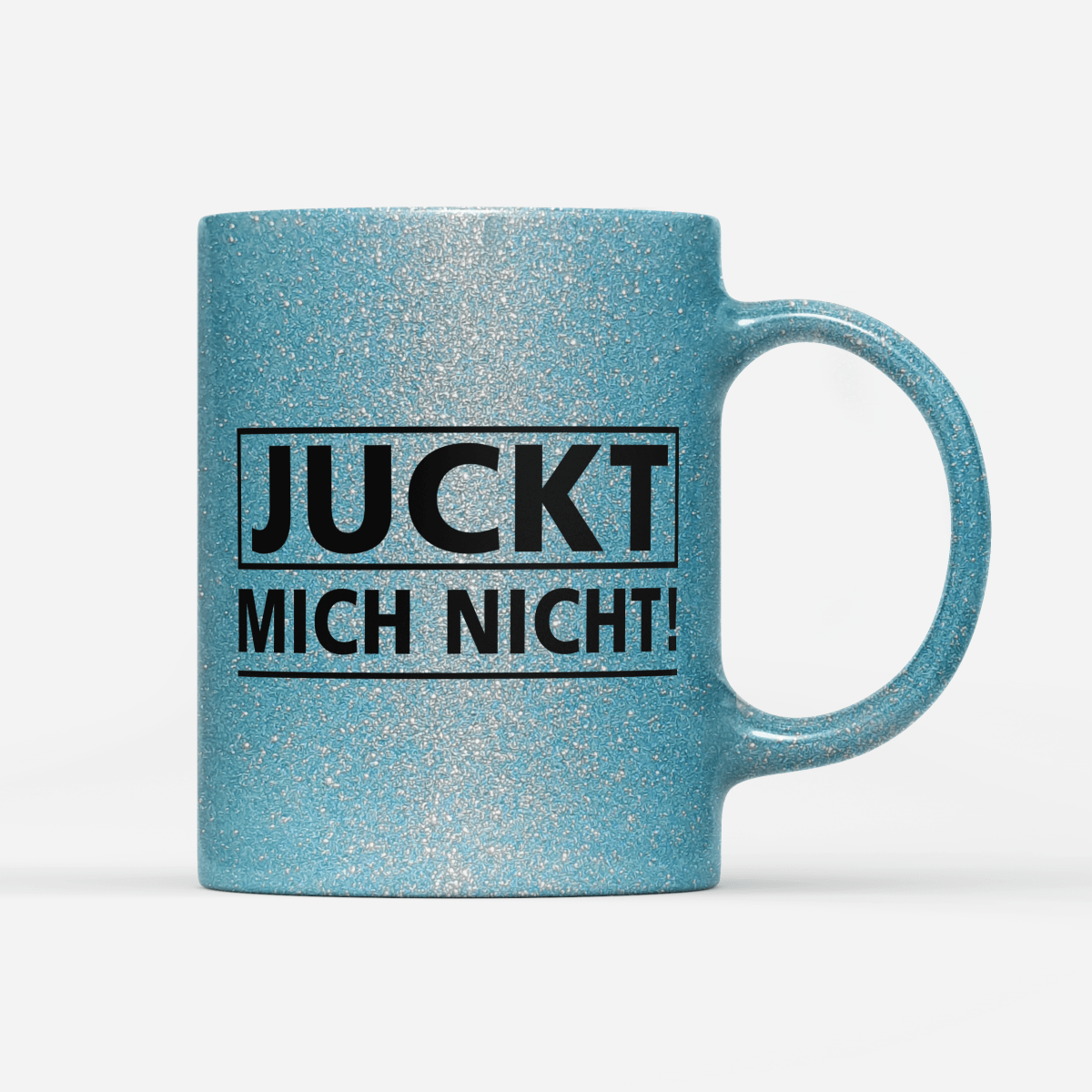 Tasse Glitzer Edition Juckt mich nicht - Schwarzer - Kaffee