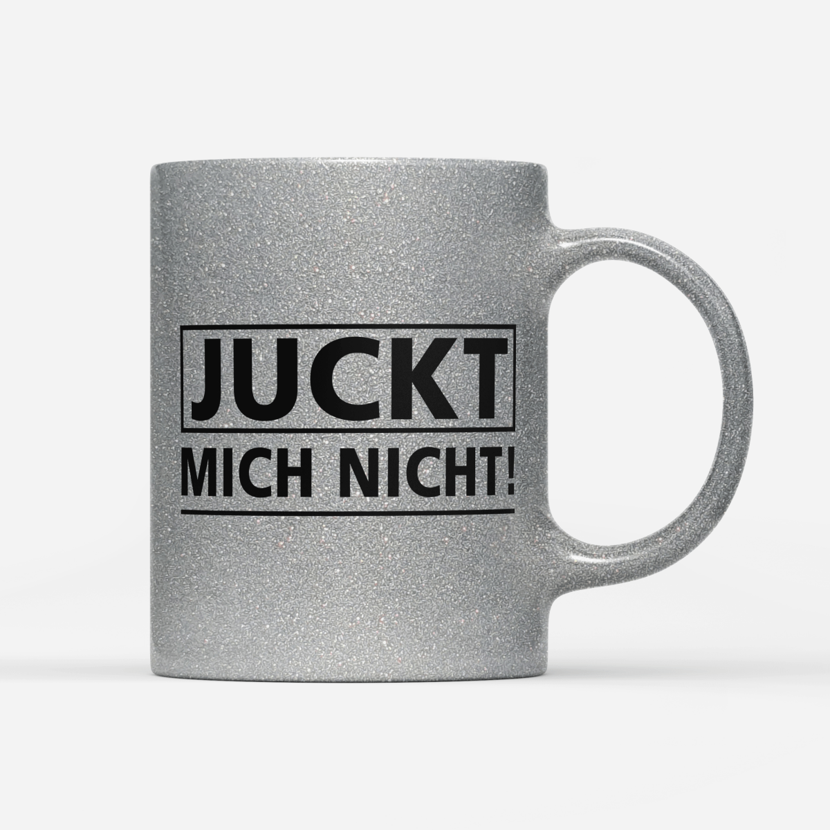Tasse Glitzer Edition Juckt mich nicht - Schwarzer - Kaffee