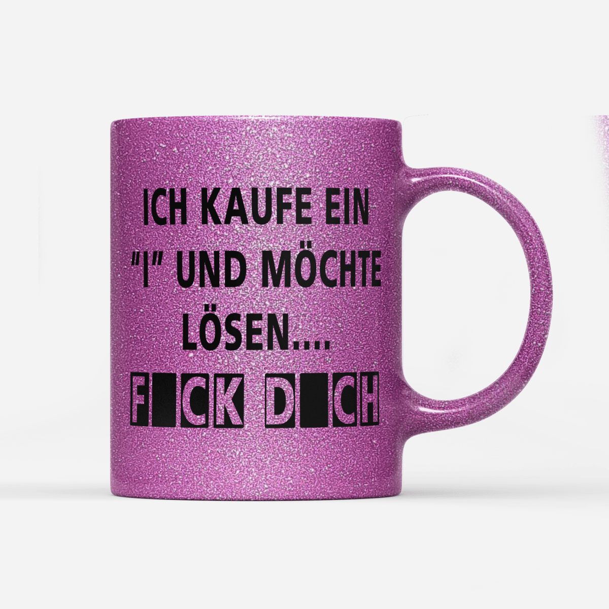 Tasse Glitzer Edition Kaufe ein i - Schwarzer - Kaffee