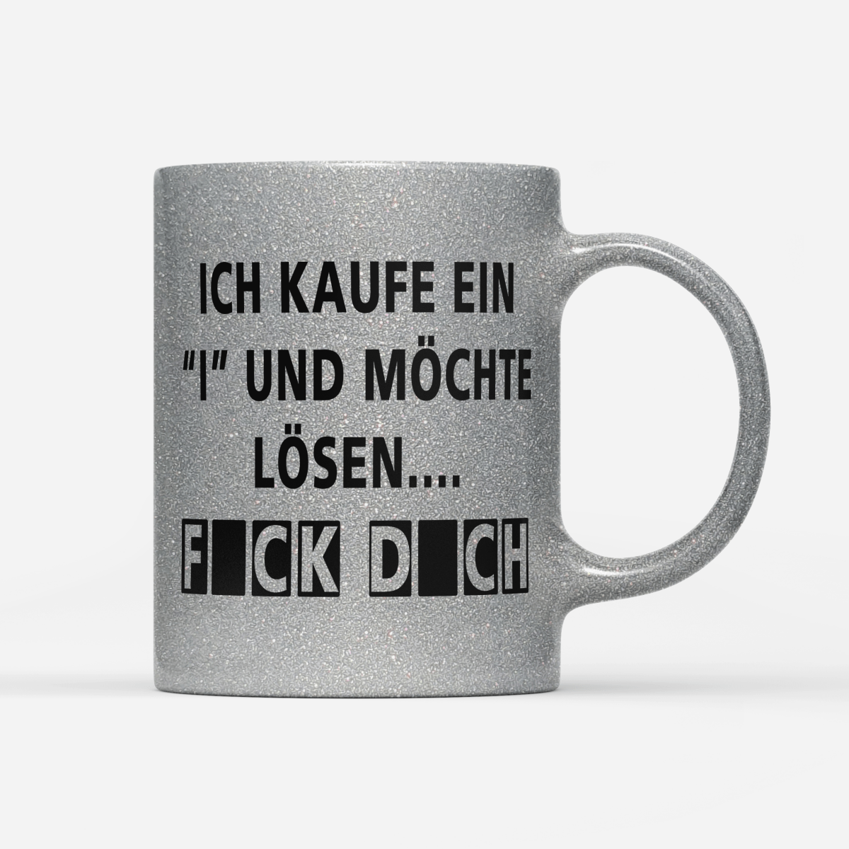 Tasse Glitzer Edition Kaufe ein i - Schwarzer - Kaffee