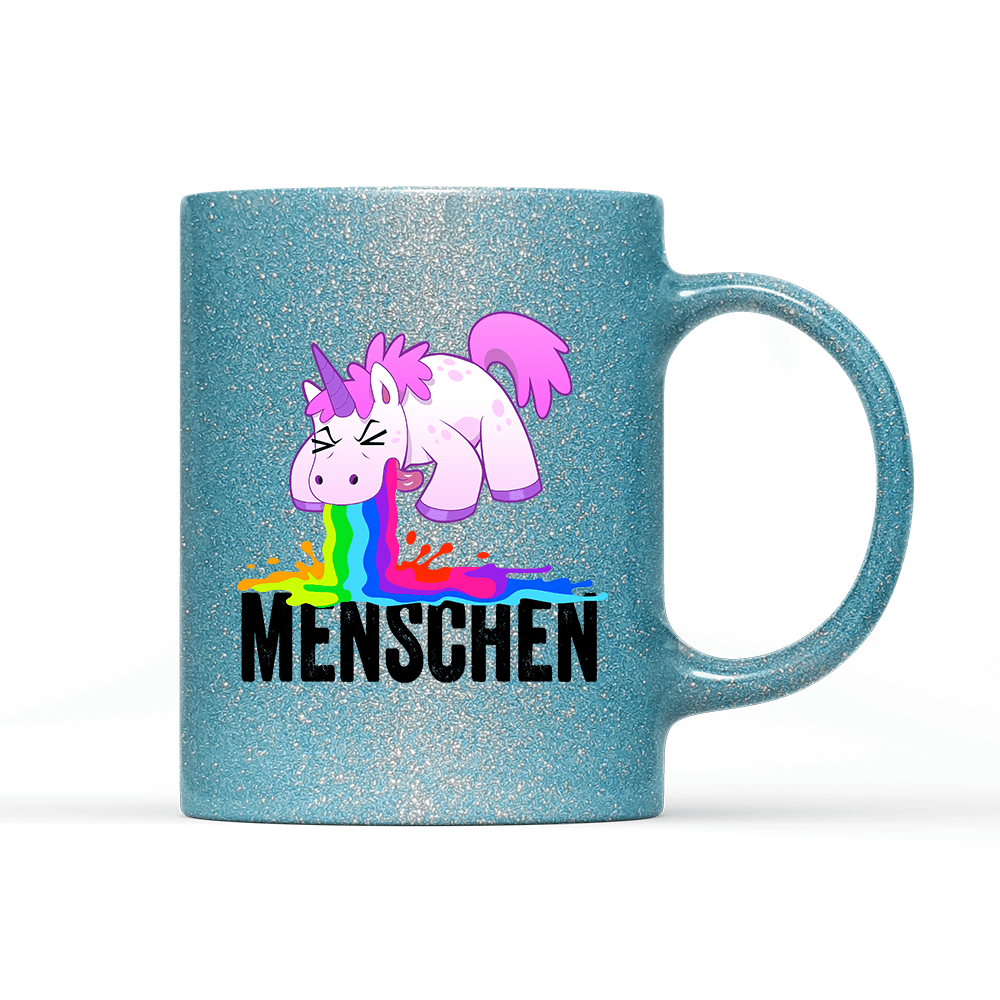 Tasse Glitzer Edition Menschen - Schwarzer - Kaffee