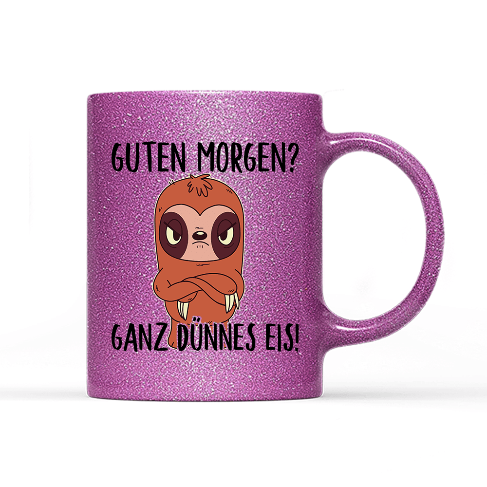 Tasse Glitzer Ganz dünnes Eis - Schwarzer - Kaffee
