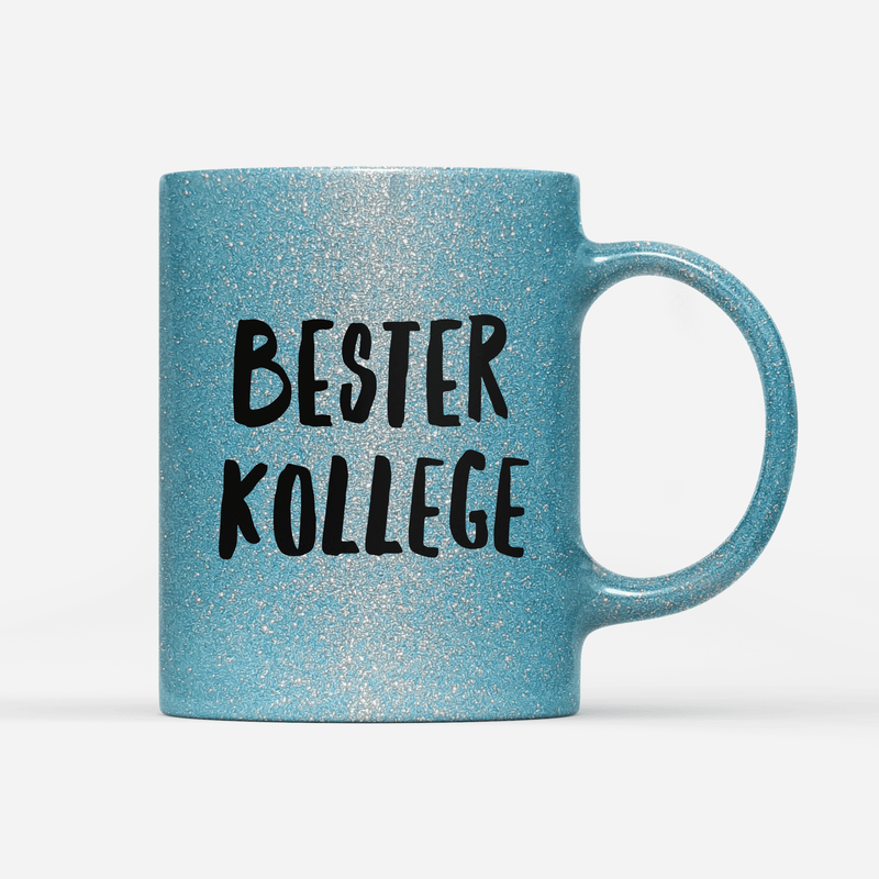 Tasse Glitzer Edition Bester Kollege