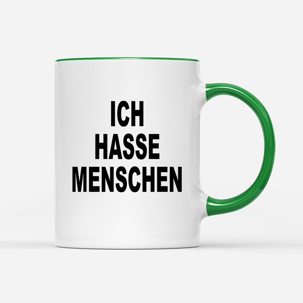 Tasse Ich hasse Menschen - Schwarzer - Kaffee