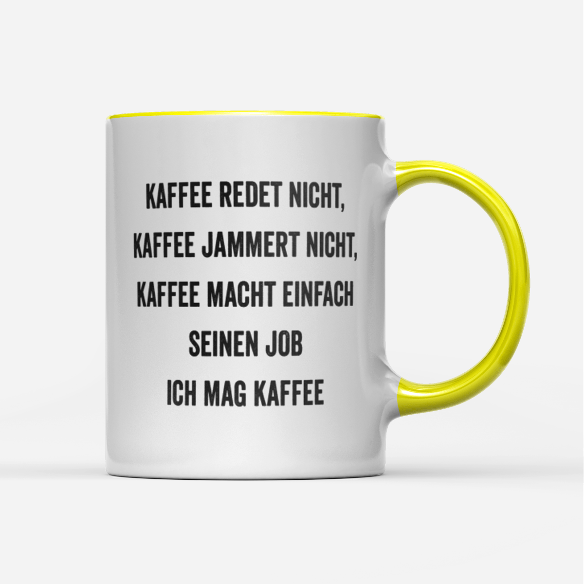 Tasse Ich mag Kaffee - Schwarzer - Kaffee