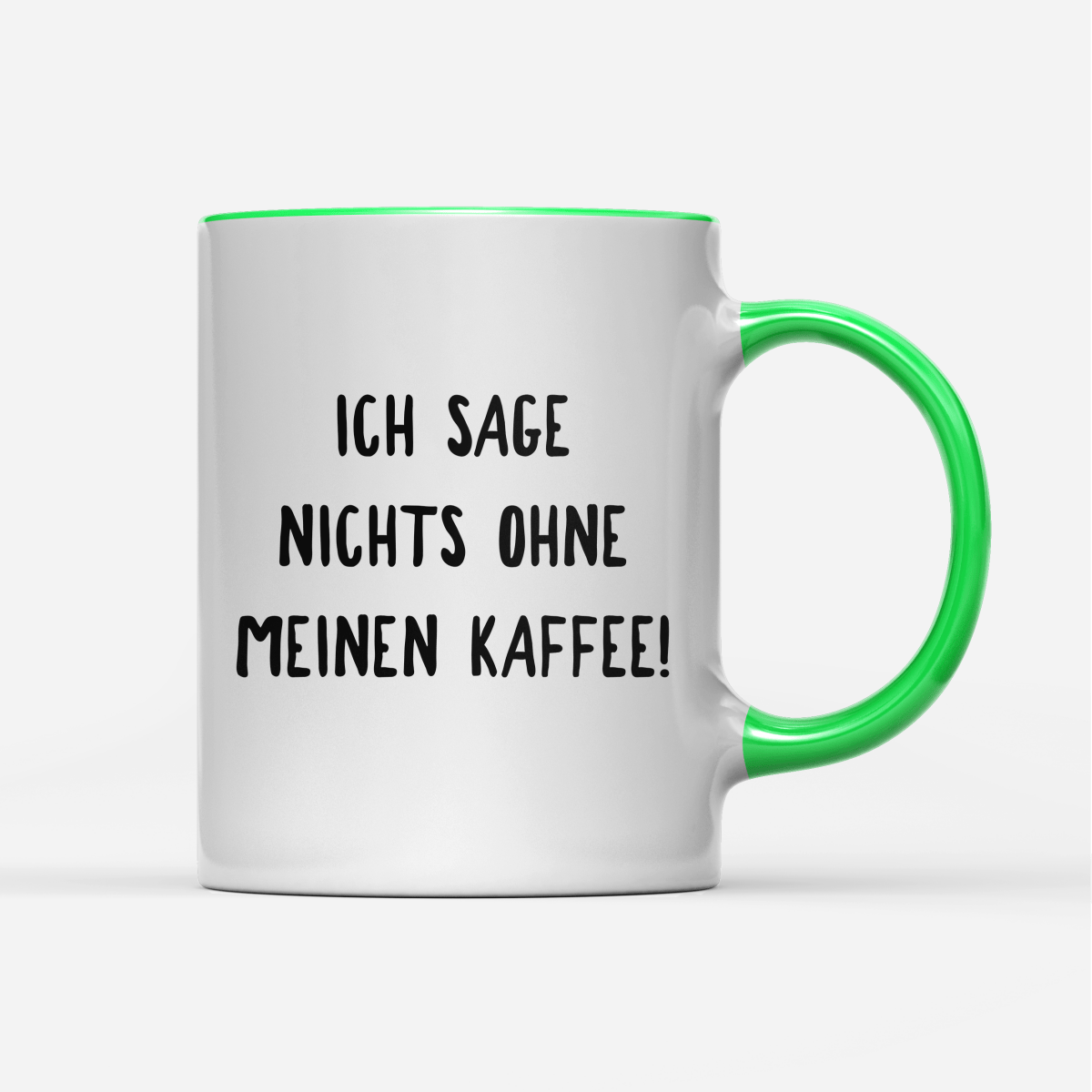 Tasse Ich sage nichts ohne meinen Kaffee! - Schwarzer - Kaffee