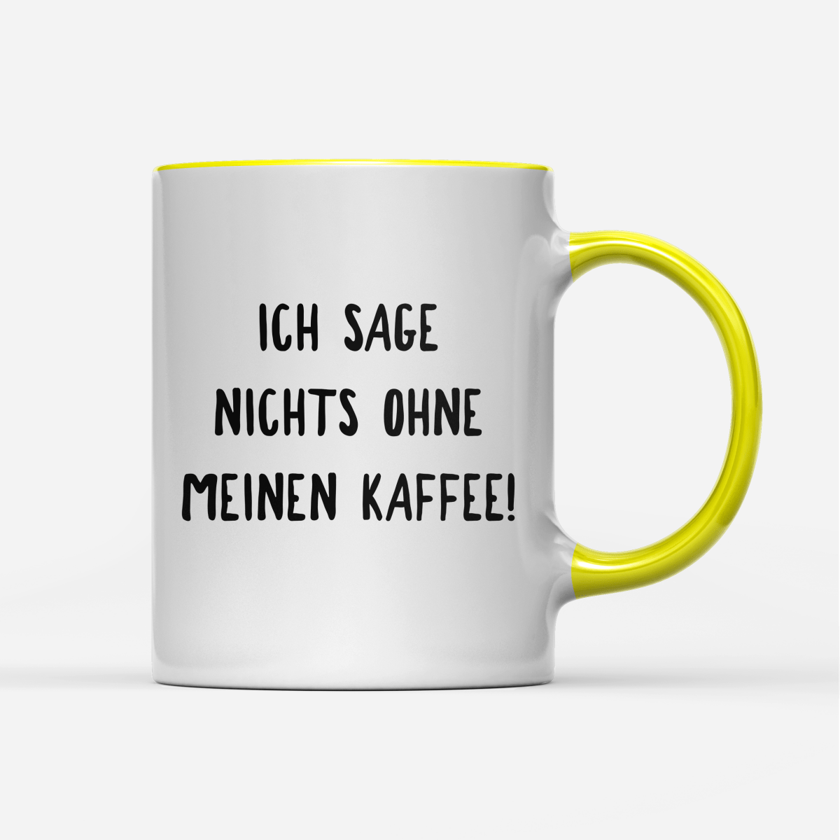 Tasse Ich sage nichts ohne meinen Kaffee! - Schwarzer - Kaffee