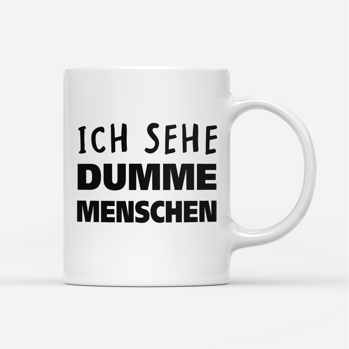 Tasse Ich sehe dumme Menschen - Schwarzer - Kaffee