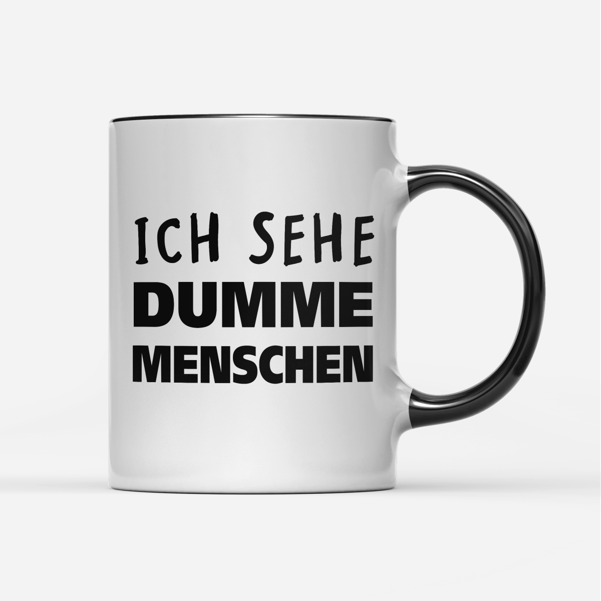 Tasse Ich sehe dumme Menschen - Schwarzer - Kaffee