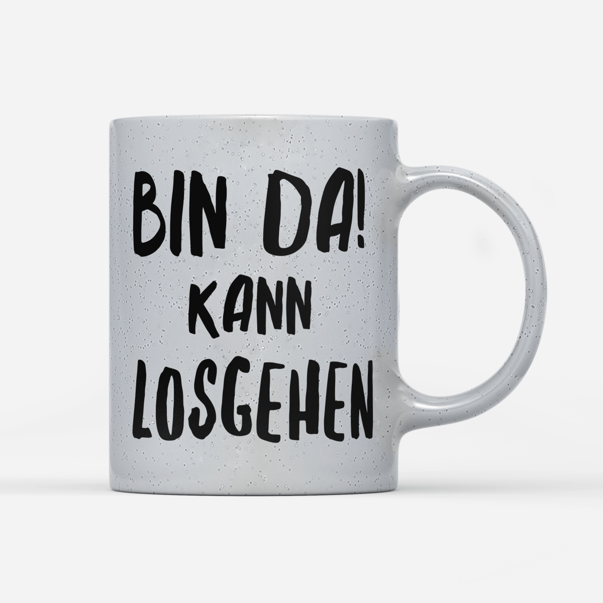 Tasse Magic Bin da kann losgehen - Schwarzer - Kaffee