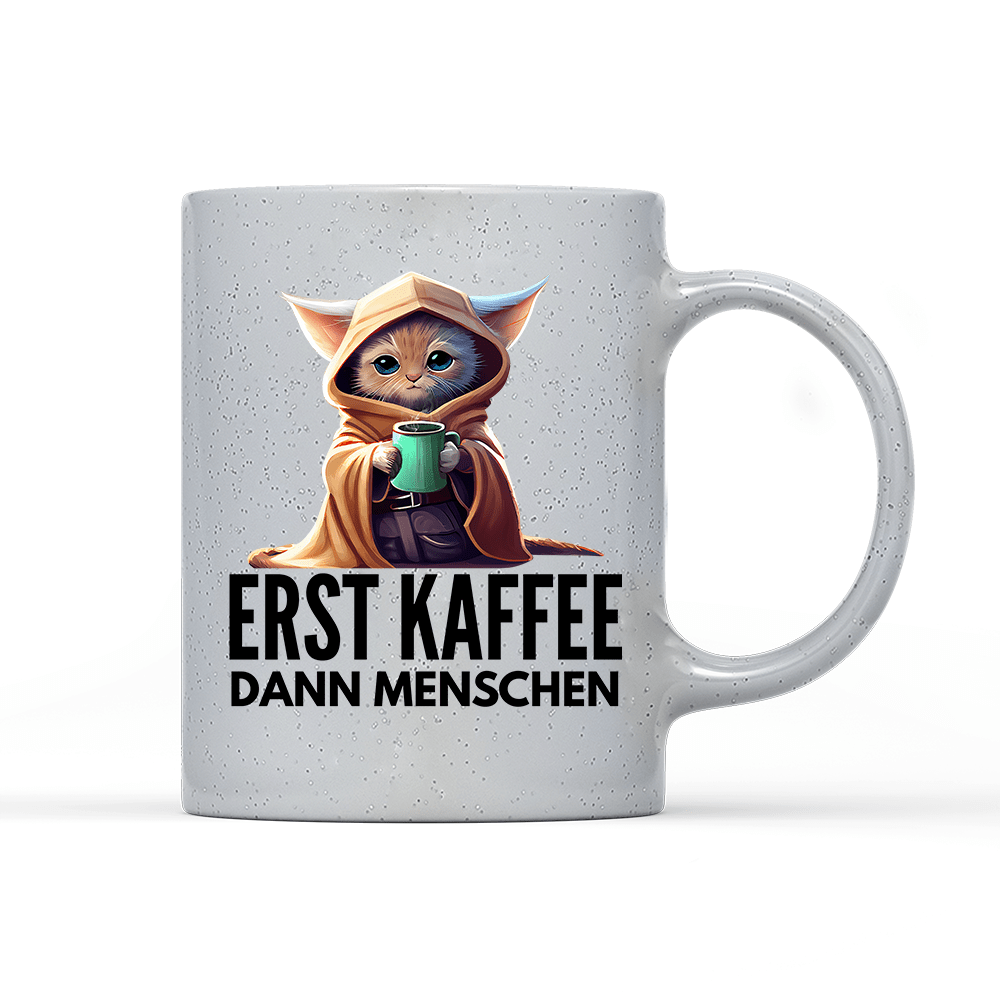 Tasse Magic Erst Kaffee dann Menschen - Schwarzer - Kaffee