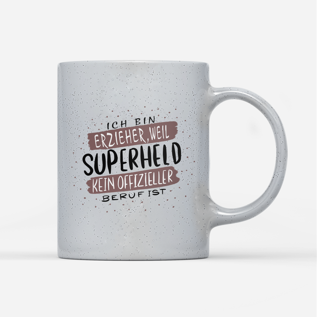 Tasse Magic Ich bin Erzieher weil Superheld kein offizieller Beruf ist - Schwarzer - Kaffee
