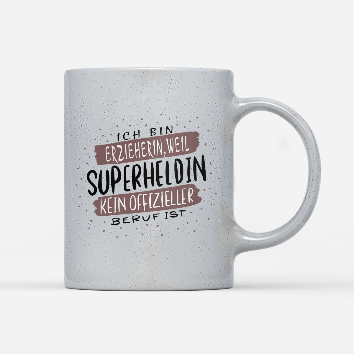 Tasse Magic Ich bin Erzieherin weil Superheldin kein offizieller Beruf ist - Schwarzer - Kaffee