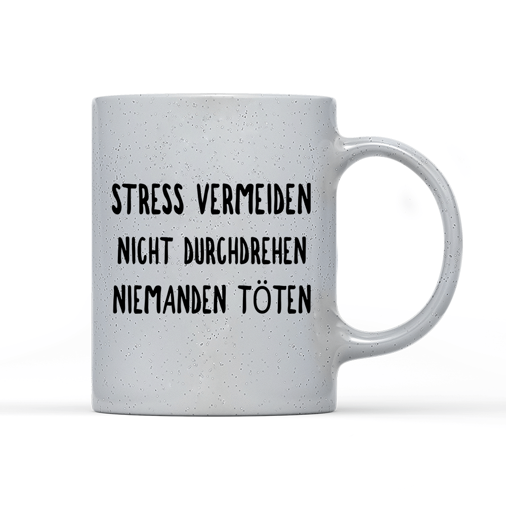 Tasse Magic Stress vermeiden - Schwarzer - Kaffee