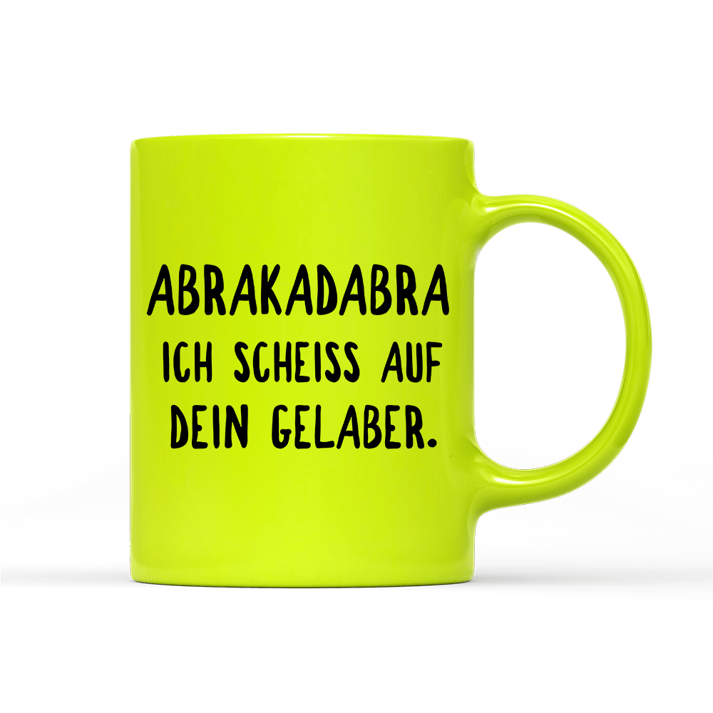 Tasse Neon ABRAKADABRA - Schwarzer - Kaffee