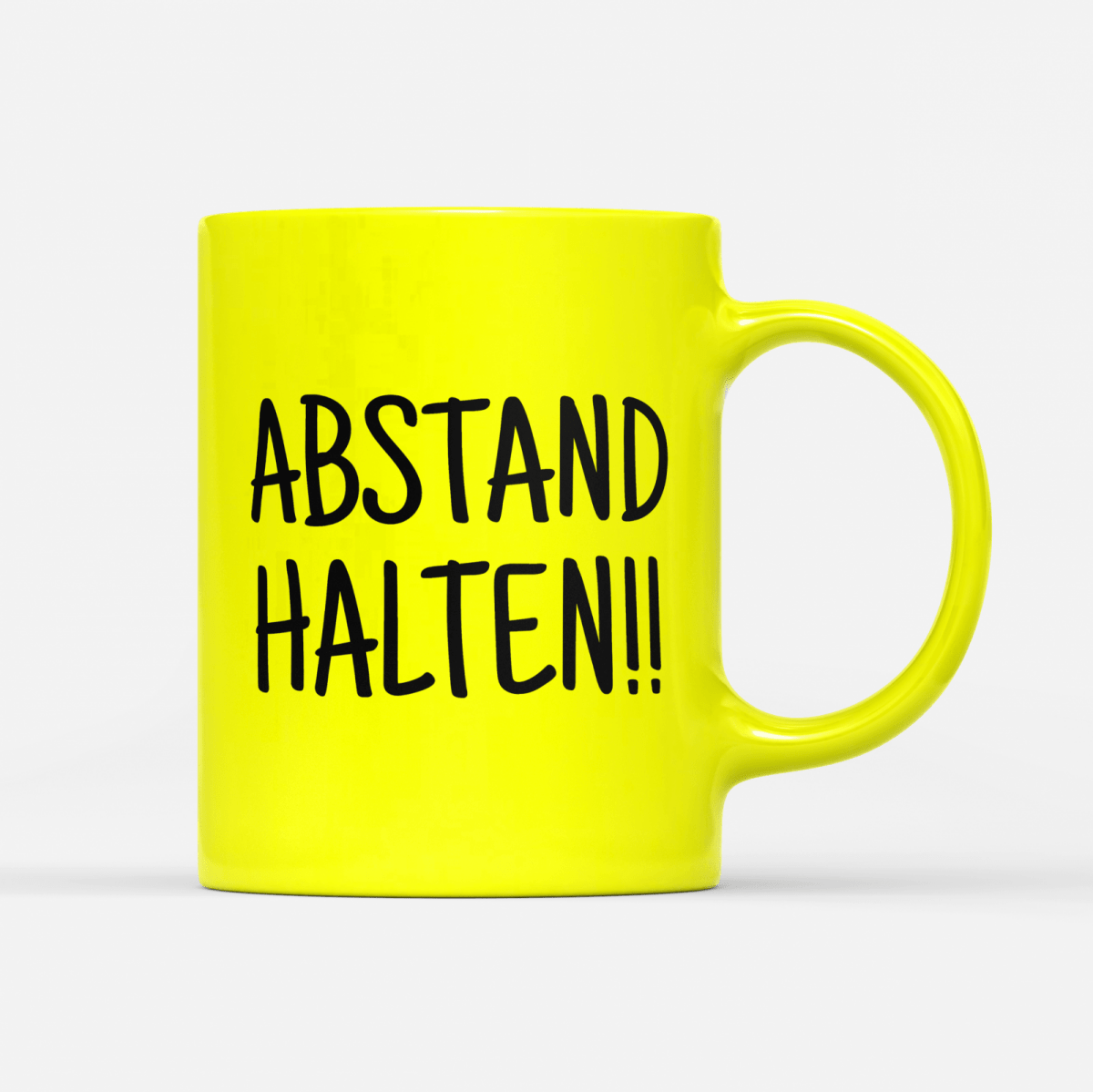 Tasse Neon Abstand halten - Schwarzer - Kaffee