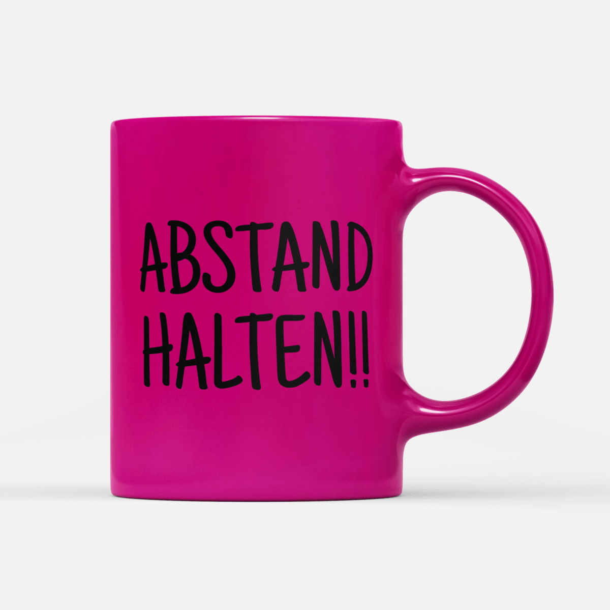 Tasse Neon Abstand halten - Schwarzer - Kaffee