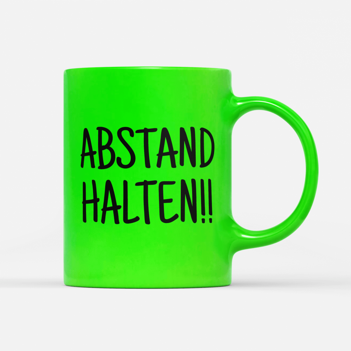 Tasse Neon Abstand halten - Schwarzer - Kaffee