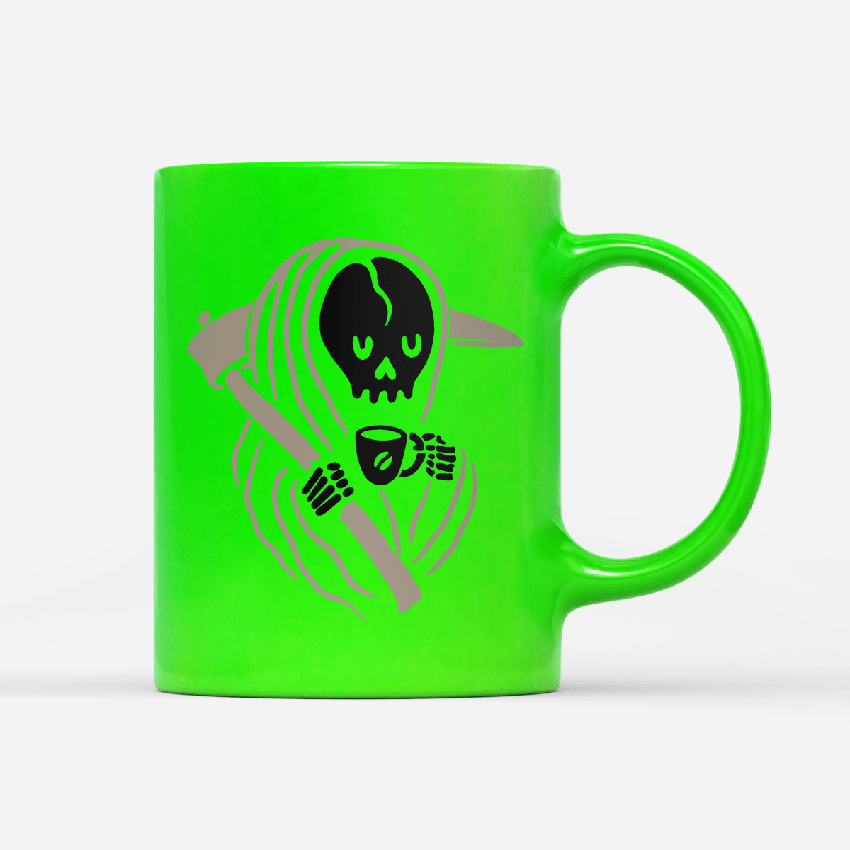 Tasse Neon Auszeit - Schwarzer - Kaffee